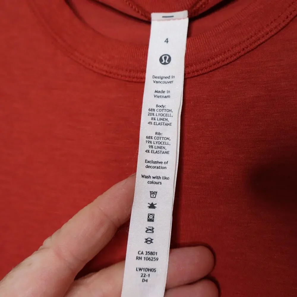 lululemon athletica Orange Cotton Mini Dress - Picture 9 of 12